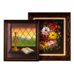 Glorya Kaufman, each, oil on canvas, each