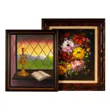 Glorya Kaufman, each, oil on canvas, each