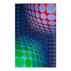 Victor Vasarely, color, serigraph