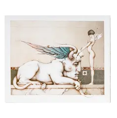 Michael Parkes, stone, lithograph