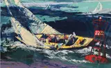 LeRoy Neiman, Untitled, screenprint in colors