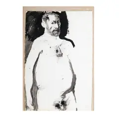 Leonard Baskin, Untitled, ink and watercolor on paper, 1965