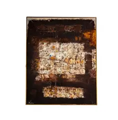 Untitled by Kei Sato, 1961, oil and mixed media on canvas, sold May 2026