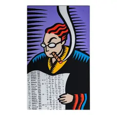 Burton Morris, Untitled, acrylic on canvas, 1998