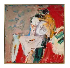George McNeil, Untitled, oil on panel, 1962