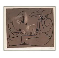 Pablo Picasso, Untitled, linocut, 1959, on Arches wove paper