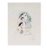 Marc Chagall, colored, lithograph