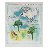 Marc Chagall, color, lithograph, 1967, on wove paper