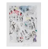 Marc Chagall, color, etching on Rives wove paper, 1975-76