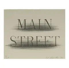 Ed Ruscha, Untitled, 1990, lithograph