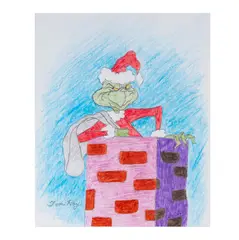 Tom Ray, Untitled, graphite and colored pencil, from How The Grinch Stole Christmas! (MGM, 1966)