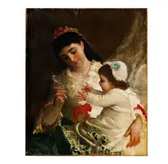 Émile Munier, Untitled, oil on canvas, relined, aigned lower right
