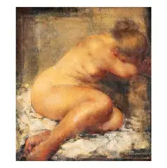 Grigory Gluckmann, Untitled, oil on wood board