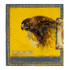 Ed Musante, Untitled, mixed media on cigar box lid