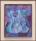 Simon Avissar, Untitled, acrylic on board