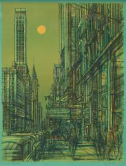 Jean Carzou, Untitled, lithograph, 1974, ed. 60/177
