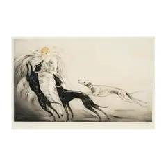 Louis Icart, Untitled, etching and aquatint, 1929