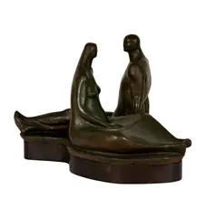 Salvador Soto Tovar, Untitled, bronze, mounted to plinth, 1965