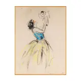 Louis Icart, from "Dessins des Femmes", lithograph with hand-coloring, c. 1928