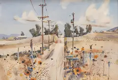 Rex Brandt, Untitled, watercolor, 1982