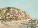 Roger Edward Kuntz, possibly depicting the house where the artist lived for a time, oil on canvas