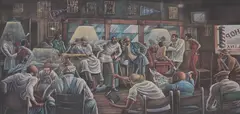Ernie Barnes, Untitled, lithograph, ed. 44/750