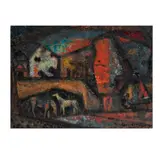 Erle Loran, Untitled, oil on canvas