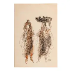 Untitled by Reuven Rubin, pen and ink on paper, sold Apr 2026
