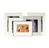 Gail Reynolds Natzler, three street scenes, one Natzler pottery glaze, and one portrait of artist Otto Natzler and dog "Tio"; cibachrome photographic prints, each, pencil-signed "Gail Reynolds Natzler" on mat lower right; three