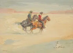 John Burroughs, Untitled, oil on board