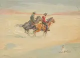 John Burroughs, Untitled, oil on board