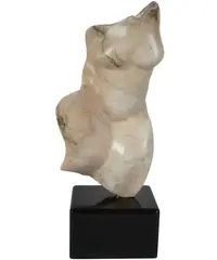 Leon Saulter, Untitled, marble, on wooden base