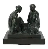 Felipe Castaneda, Untitled, bronze, on wooden swivel base, 1985