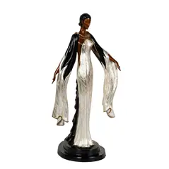 Erté, patinated and cold-painted, bronze, ed. 361 / 500, 1988