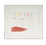 David Hockney, from "The Blue Guitar portfolio", etching and aquatint in colors, 1977, ed. 103/200