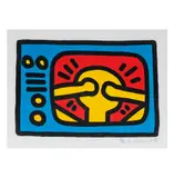 Keith Haring, Untitled, lithograph in colors, 1987, ed. 53/100
