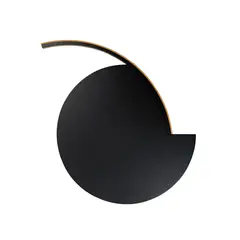 Tony DeLap, black, acrylic on shaped canvas and wood, 1988