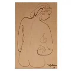 Jean Negulesco, Untitled, ink on paper, 1953