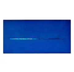 DeWain Valentine, Untitled, acrylic collage on canvas with glass, 1993
