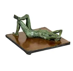 Robert Graham, Untitled, bronze with green patina on base with brown patina, 1996, ed. 6/10