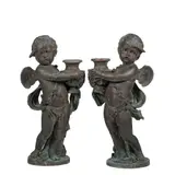 Victor Paillard, Untitled, bronze, each: 30 in. high