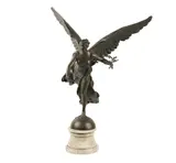 Paul Gasq, Untitled, bronze, mounted to marble plinth