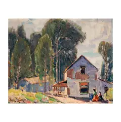 Paul Lauritz, Untitled, oil on board