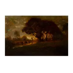 William Keith, Untitled, oil on board