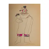 Fritz Scholder, Untitled, pen and ink on paper