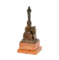 Untitled by Carl Kauba, bronze, on marble base, sold Mar 2026