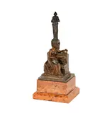 Carl Kauba, Untitled, bronze, on marble base