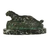 Antoine-Louis Barye, Untitled, bronze on marble