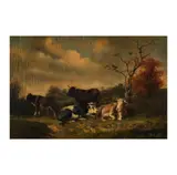 J. H. L de Haas, Untitled, oil on canvas, relined