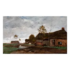 Émile Barau, Untitled, oil on wood panel